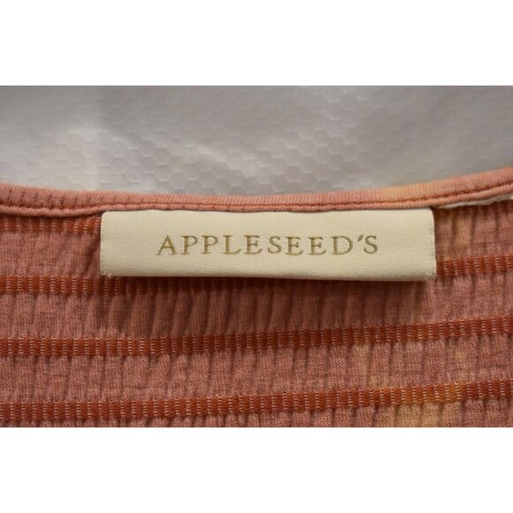 Women's Apple Seeds Dusty Rose Stretchy Top Custom Bleach Dye Size XL - Picture 3 of 4